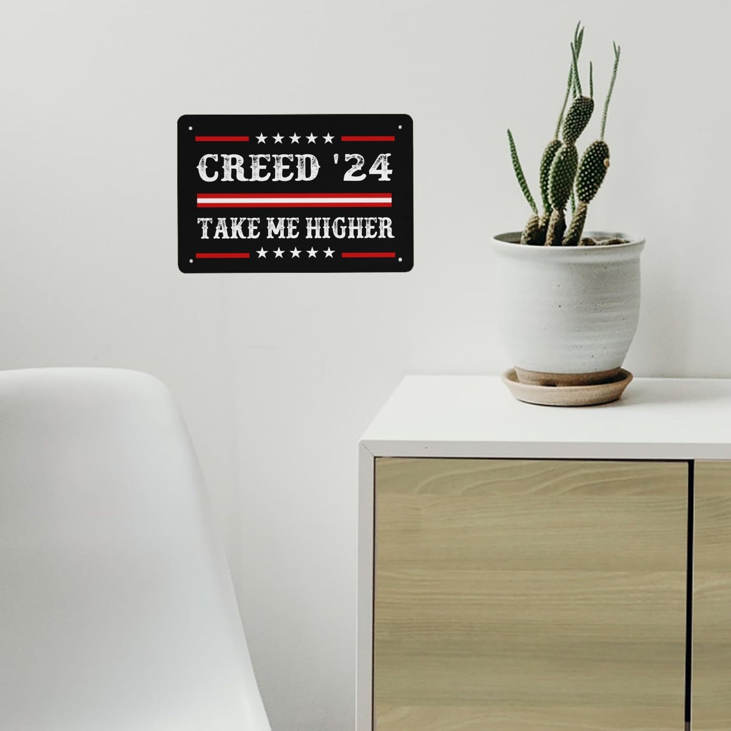 Creed '24 Take Me Higher Metal Sign Man Cave Decor For Garage 40 * 30cm