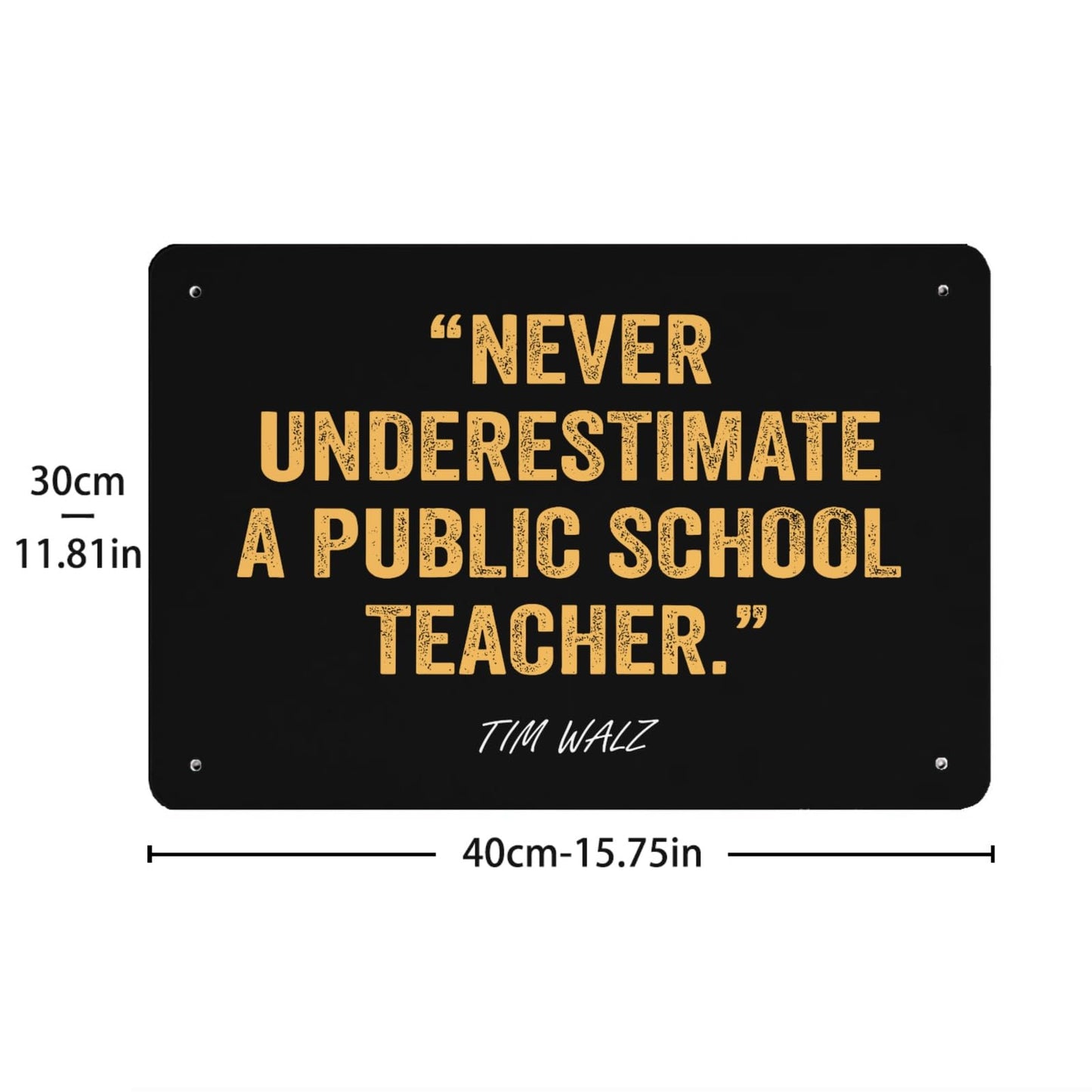 Teacher Quote Tin Sign Funny Home Decor - 40 * 30cm