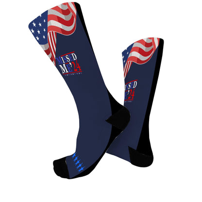 Trump 2024 Girls Crew Socks - Fight Fight Fight