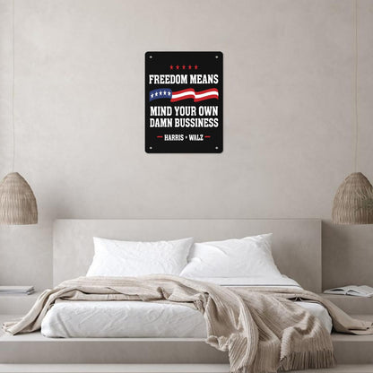 Freedom Mind Your Business 2024 Bathroom Signs Decor