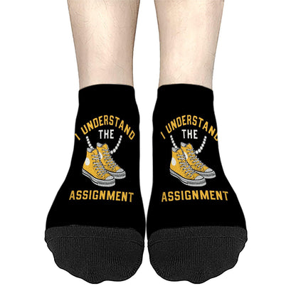 I Understand The Assignment Dress Socks Invisible Sock For Men