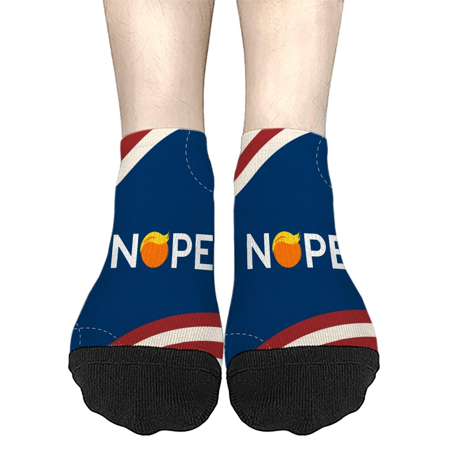 Nope Not Again Womens Socks Crew Low Cut Men's Sock