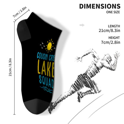 Cousin Crew Lake Squad Mens Socks Ankle Hidden Sock Women