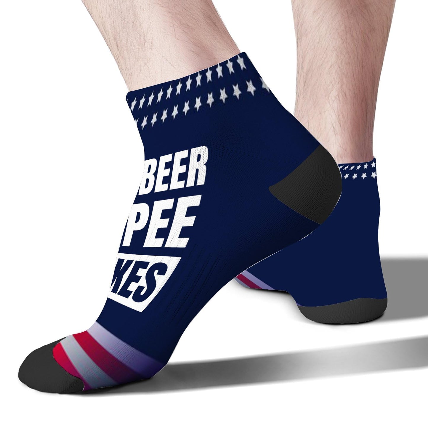 I Pee In The Lake Funny Vacation Partys Dress Socks For Men Short Socks Womens