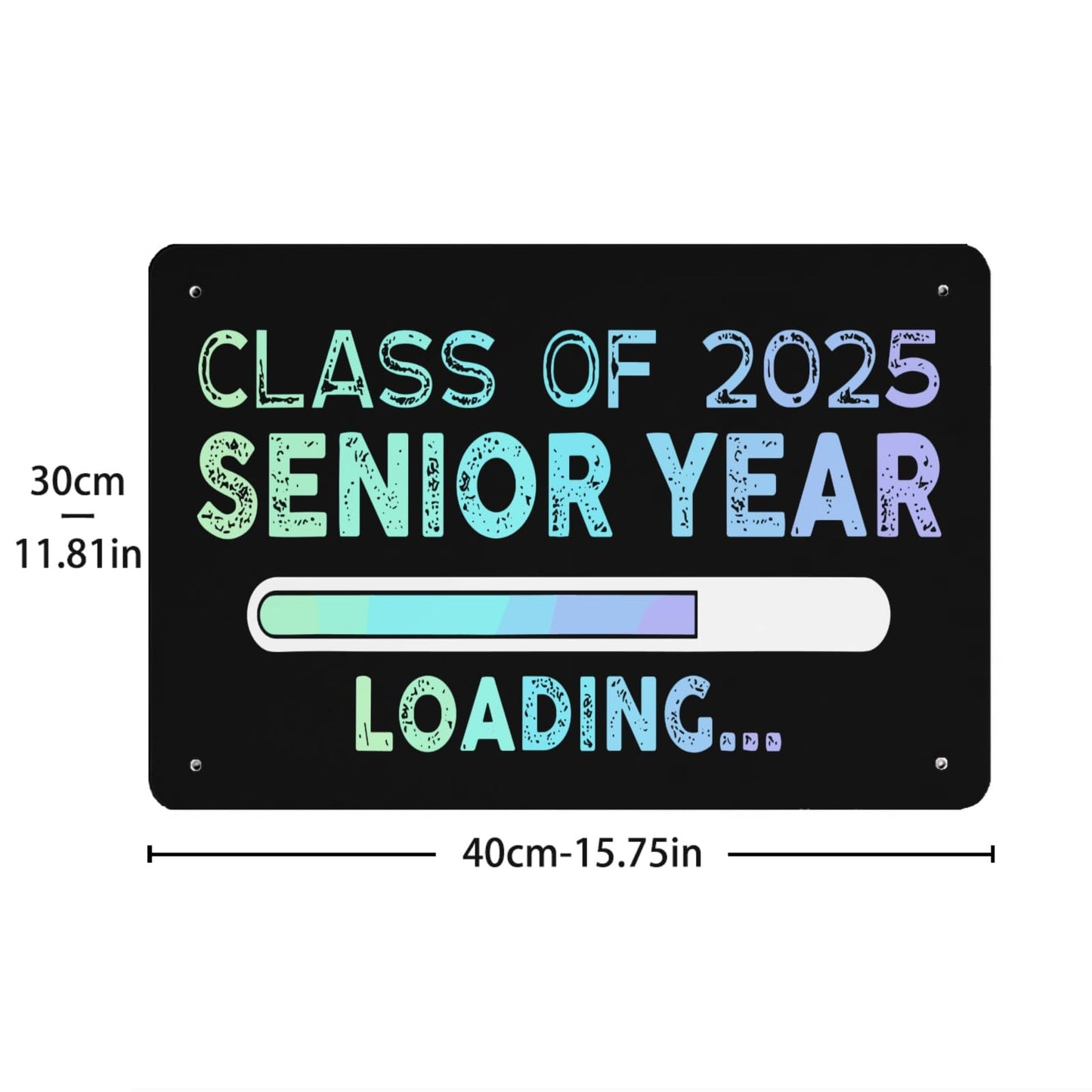 Class Of 2025 Senior Funny Wall Art 40x30cm for Teen Bedroom