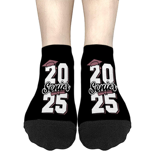 Class Of 2025 Senior House Womens Low Cut Socks Dress Sock For Men's