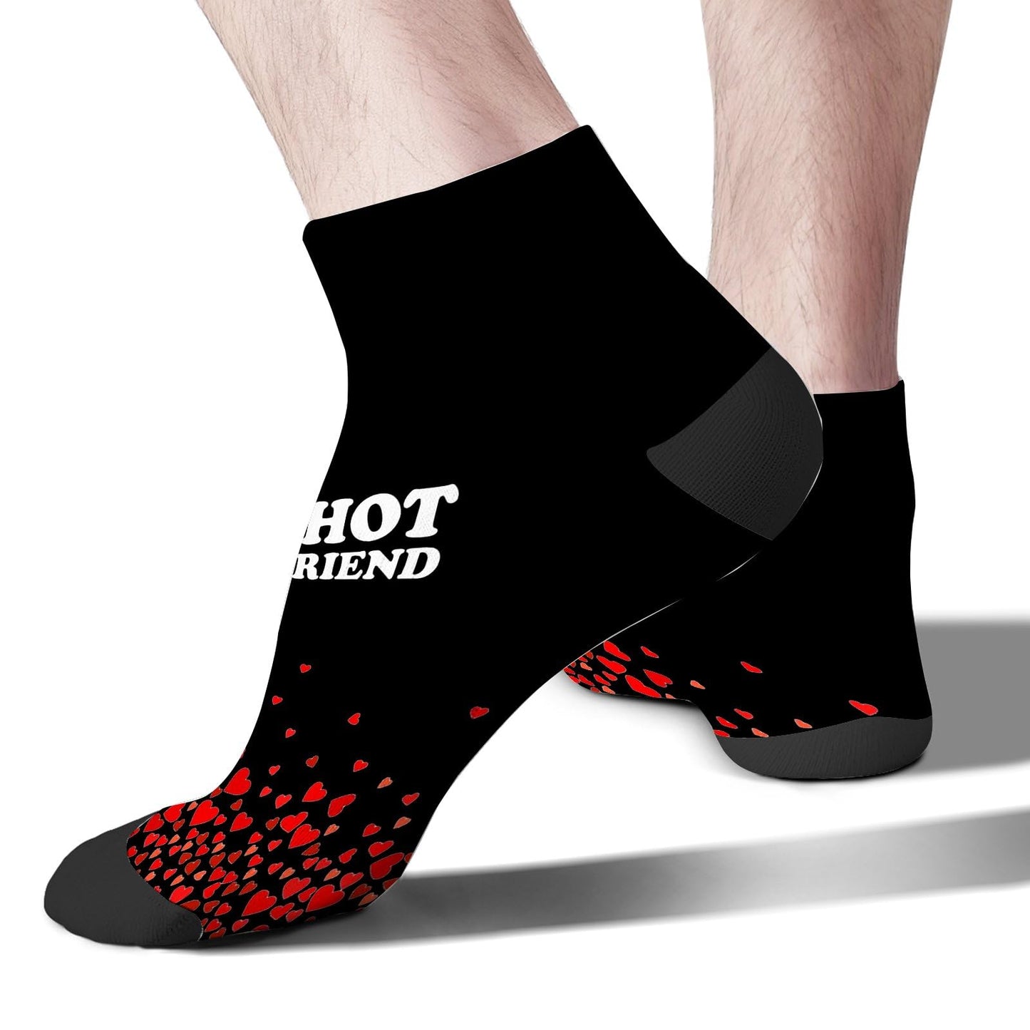 I Love My Hot Girlfriend Womens Ankle Socks Crew For Men's Sock
