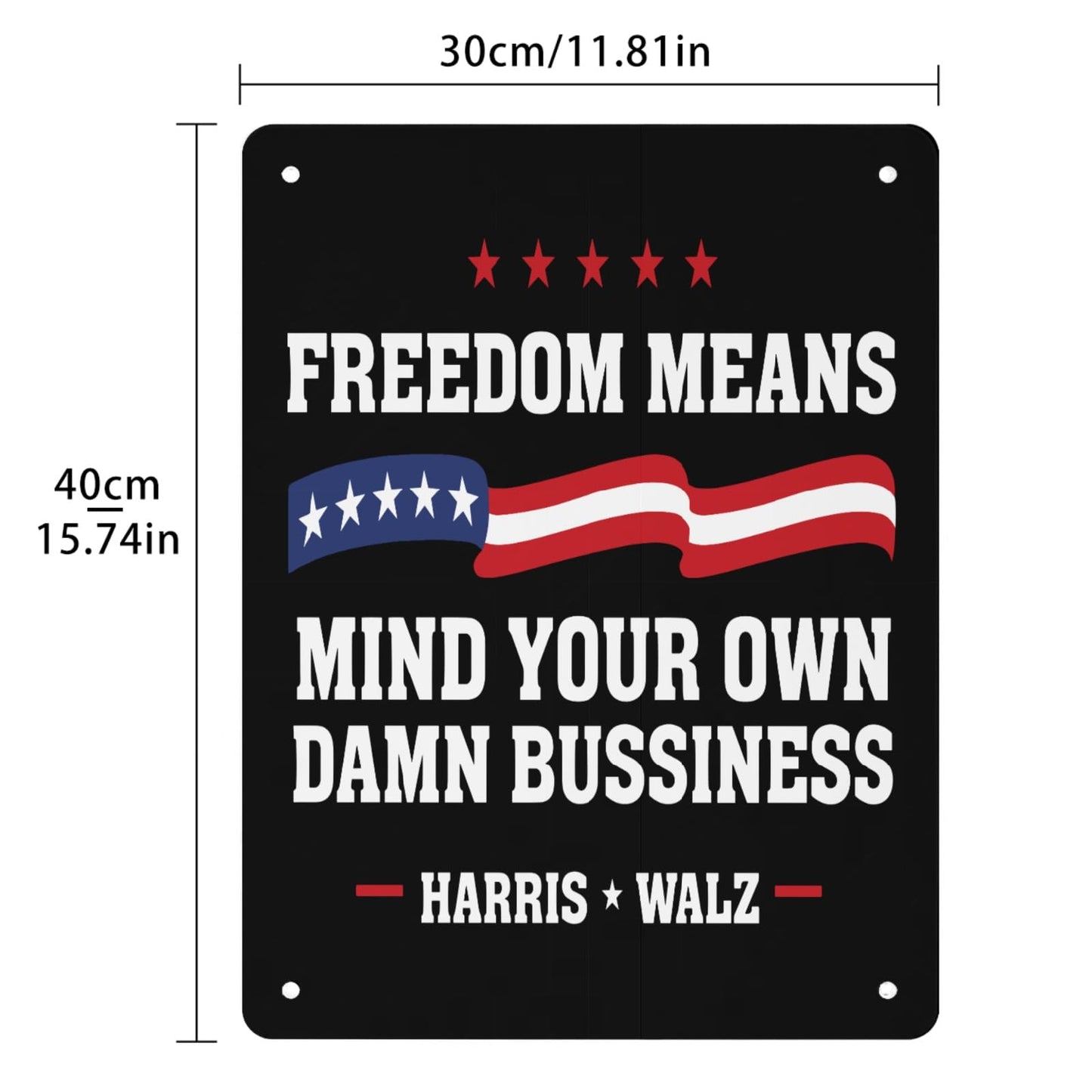 Freedom Mind Your Business 2024 Bathroom Signs Decor