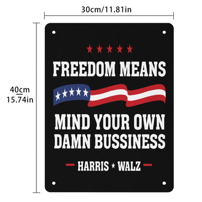 Freedom Mind Your Business 2024 Bathroom Signs Decor