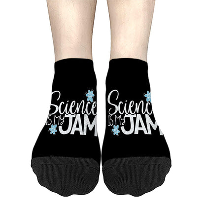 Science Is My Jam And I'm Here To Spread It School Teacher Mens Dress Socks Cotton Socks For Women Liner Men's