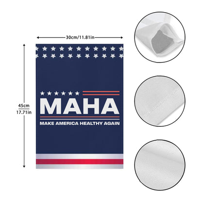 MAHA Make America Healthy Again Vintage House Flag - Double Sided Rustic Garden Flag