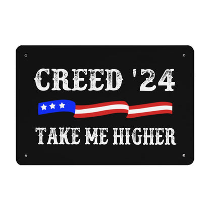 Creed '24 Take Me Higher Metal Signs Man Cave Decor For Classroom 40 * 30cm