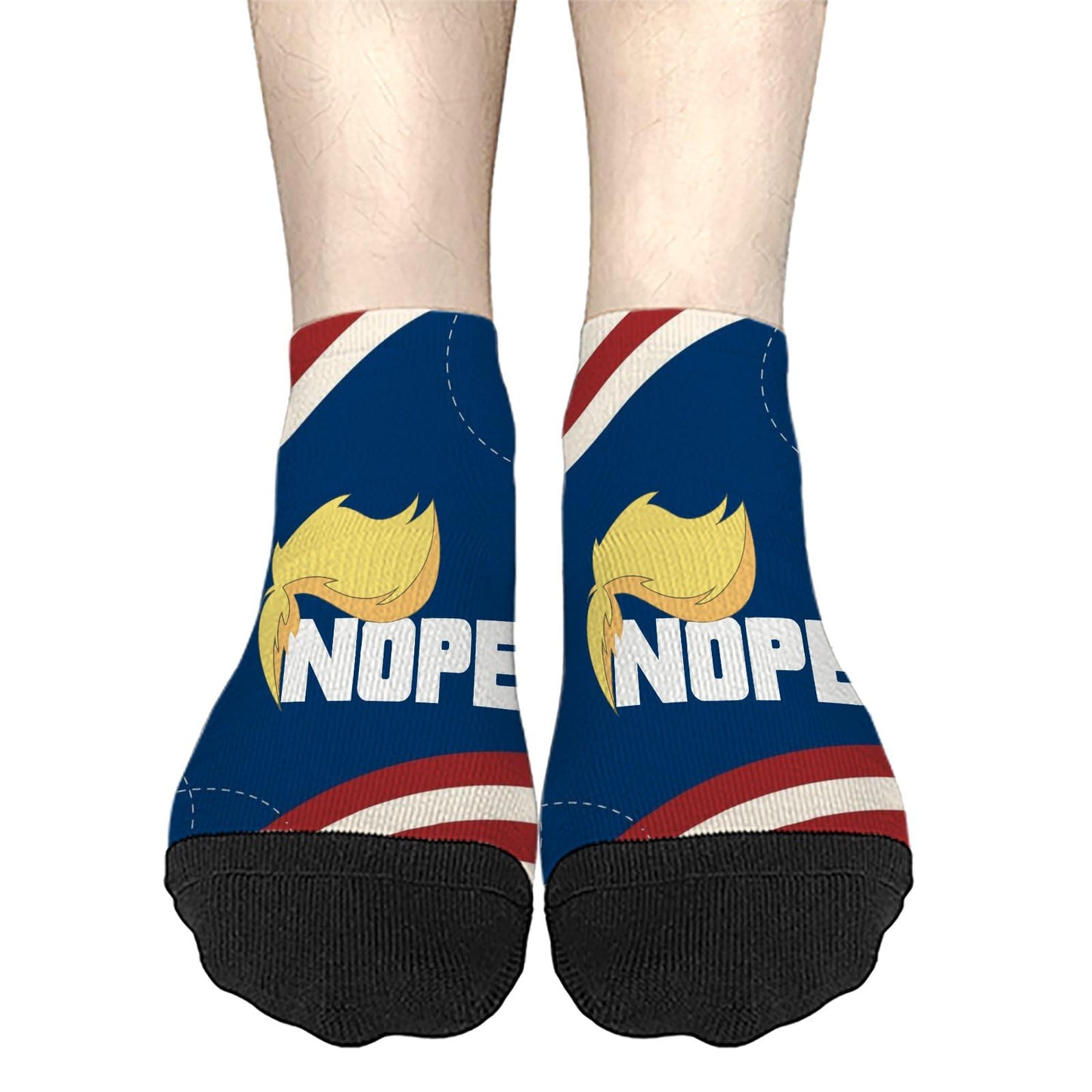 Nope Not Again Womens Socks Crew Low Cut Men's Sock