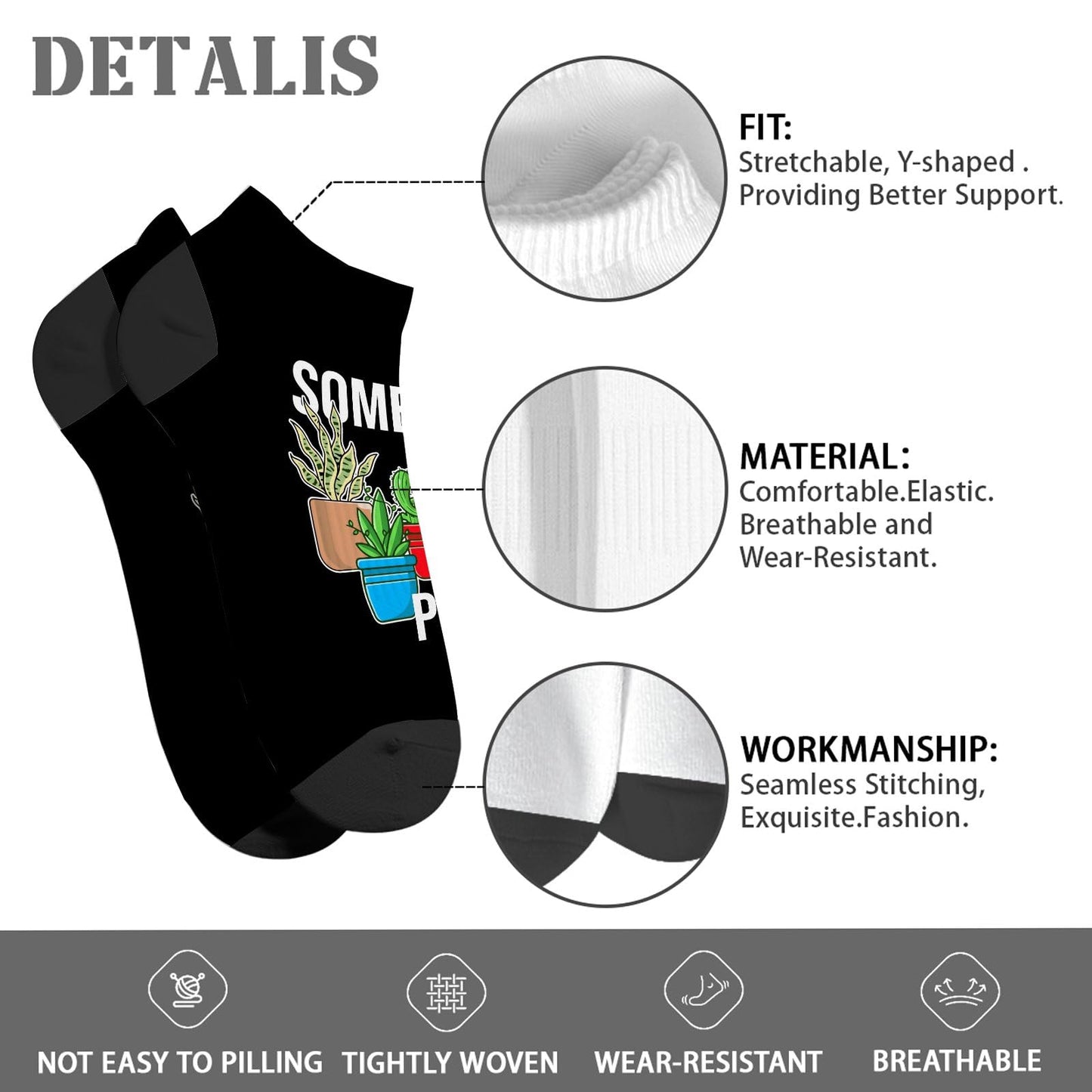 Plant Lovers Crew Socks - Women's Athletic