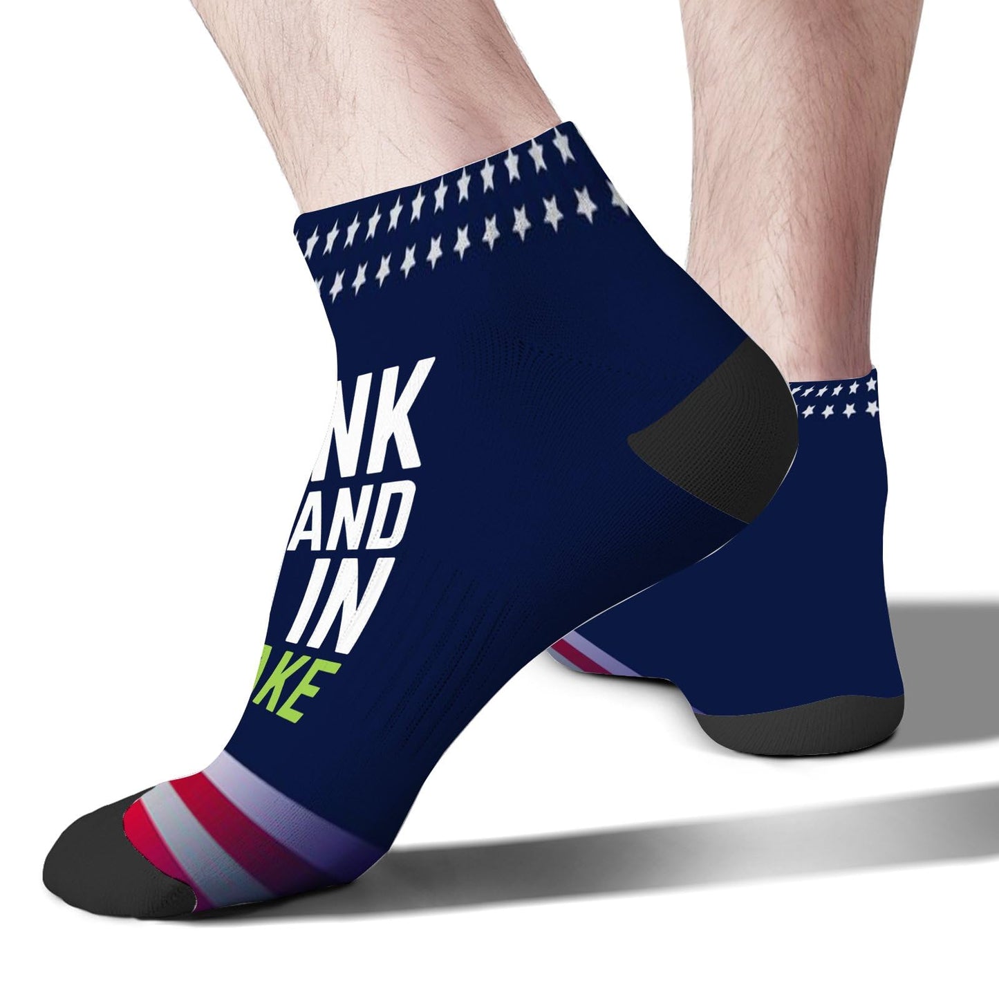 I Pee In The Lake Funny Vacation Partys Mens Crew Socks Crew Sock Women