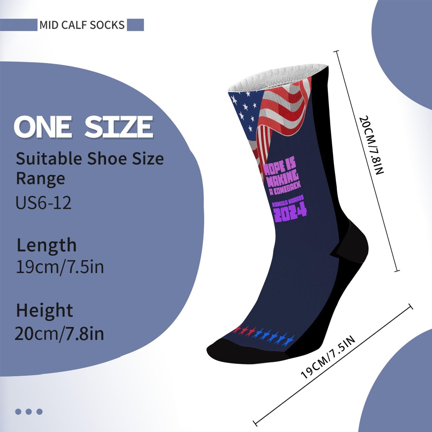 2024 Hope Is Making A Comeback Women Crew Socks