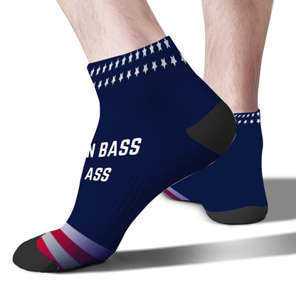 Funny Drum Bass Rum Ass Lovers Athletic Socks Invisible Men's Sock