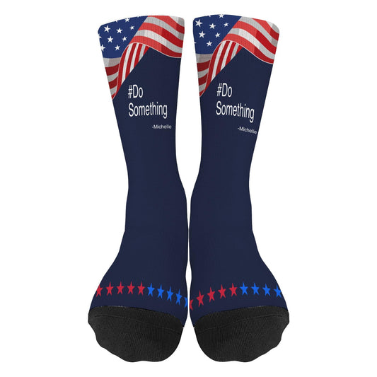 Women's Do Something Crew Socks - Stay Motivated and Stylish