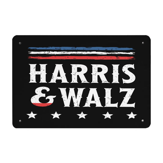Patriotic Metal Sign for Farmhouse Dining Room Decor