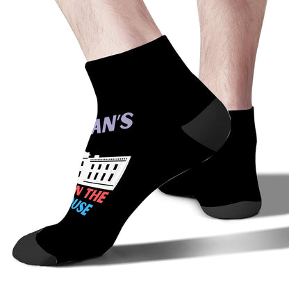 President Feminist A Woman's Place Is In The White Mens No Show Socks Liner Men's Sock