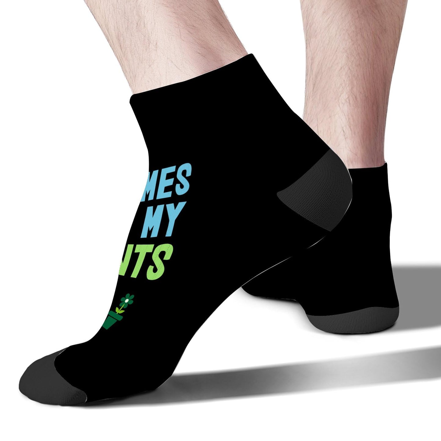 Plant Lovers Sometimes I Wet My Plants Crew Socks Women Athletic Sock For Men