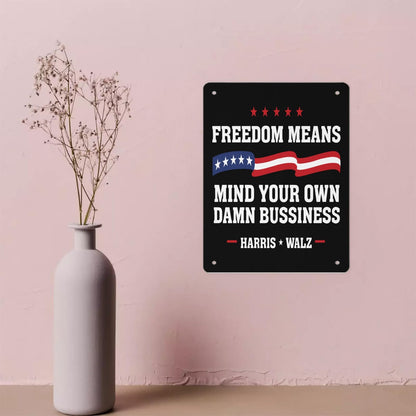 Freedom Mind Your Business 2024 Bathroom Signs Decor