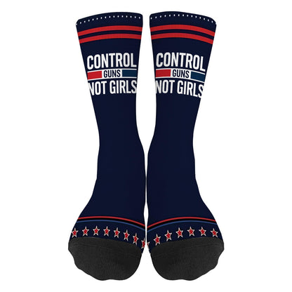 Funky Unisex Control Guns Design Socks