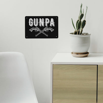 Gunpa Like A Normal Grandpa But More Funny And Owns Guns Bar Signs Farmhouse Decor For Farm 40 * 30cm