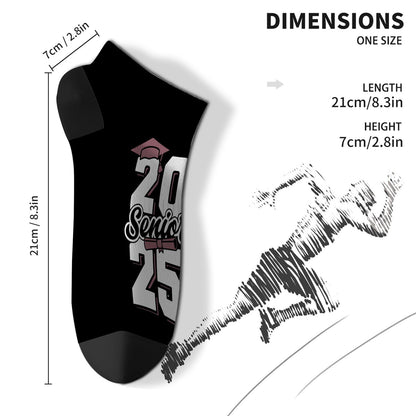 Class Of 2025 Senior House Womens Low Cut Socks Dress Sock For Men's