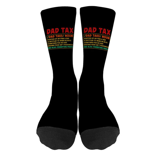 Dad Tax Definition Mens Athletic Socks