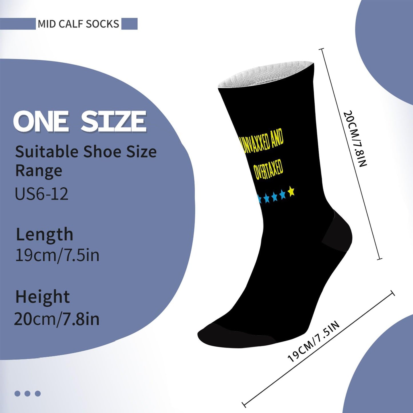 Performance Athletic Socks - Unvaxed & Overtaxed