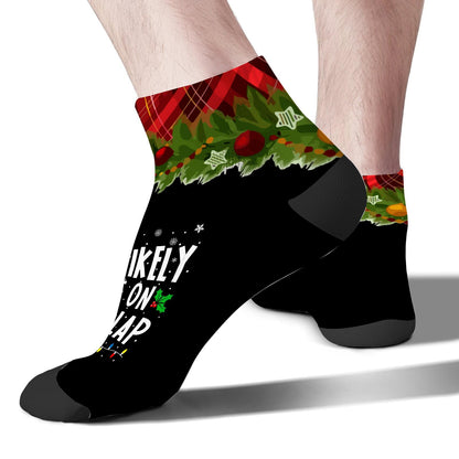 Most Likely To Offer Santa A Beer Short Socks For Women No Show For Womens Sock