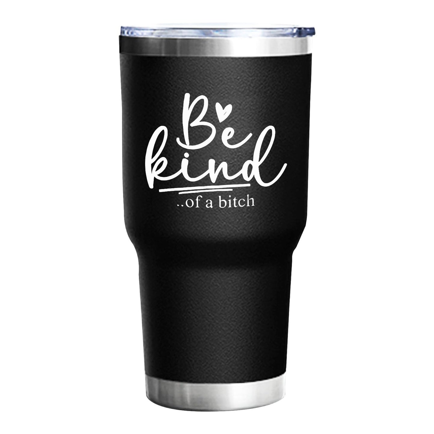 Be Kind Coffee Tumbler: Lid & Straw. Perfect for Students, Office, Gym.