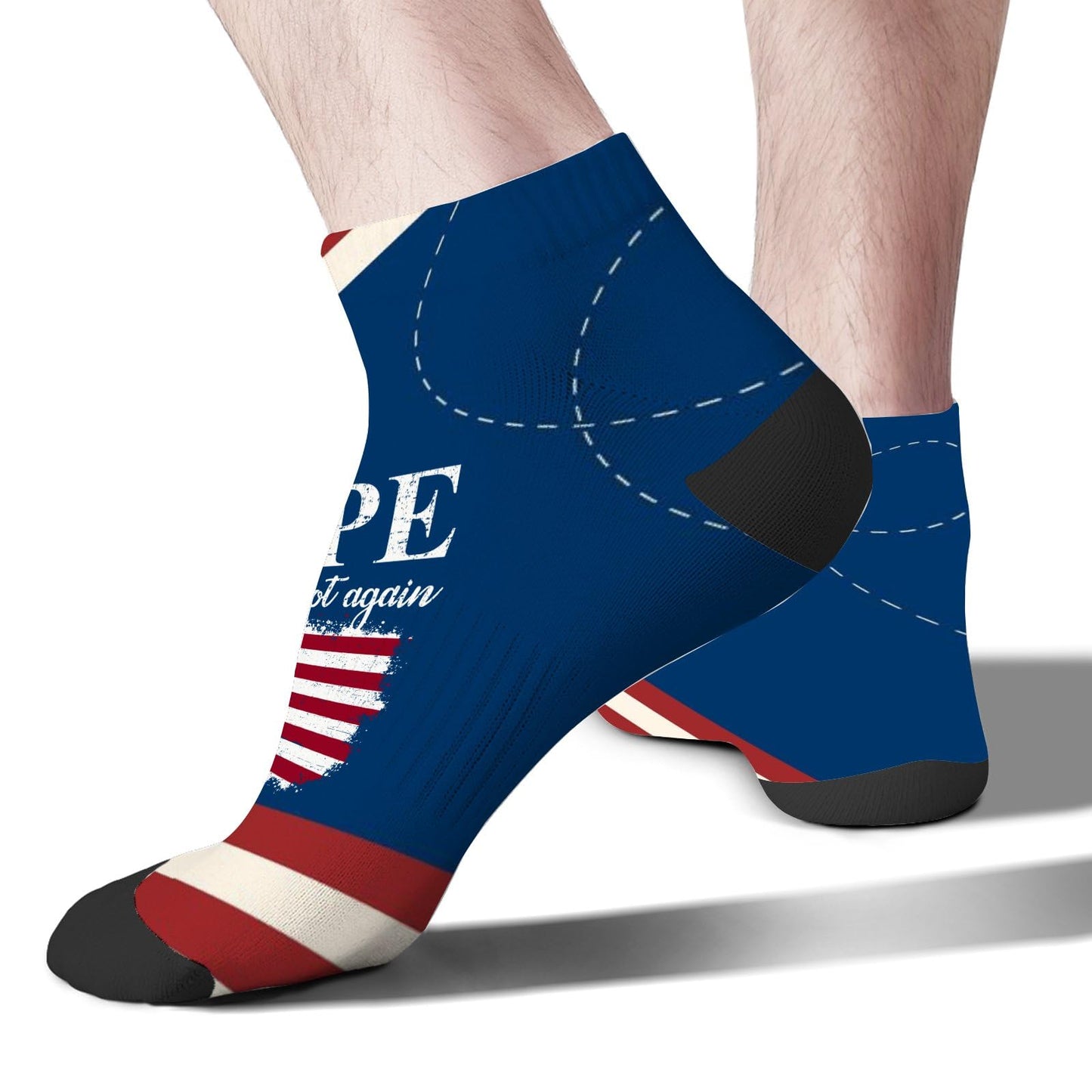 Nope Not Again Womens Socks Crew Low Cut Men's Sock