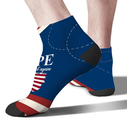 Nope Not Again Womens Socks Crew Low Cut Men's Sock