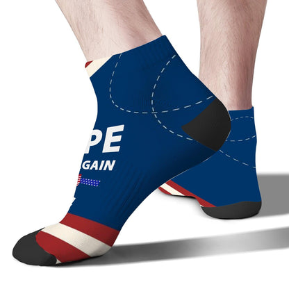 Nope Not Again Womens Socks Crew Low Cut Men's Sock