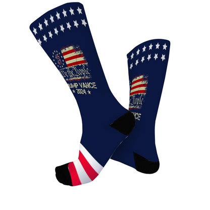 Trump 2024 Crazy Design Socks - Novelty Gift for Women