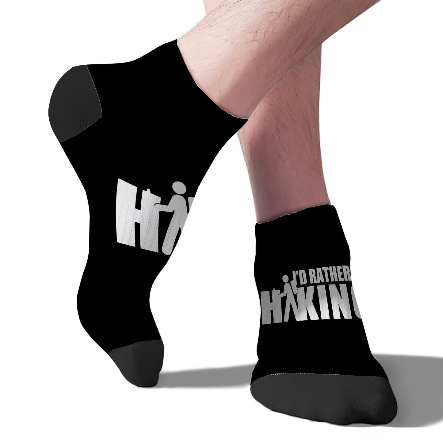 I'd Rather Be Hiking Mens Socks Ankle Athletic Sock For Men