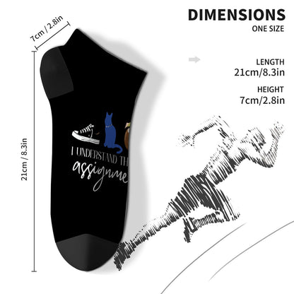 I Understand The Assignment Boys Ankle Socks Dress Women's Socks