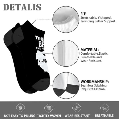 Father Beard Athletic No Show Socks for Men