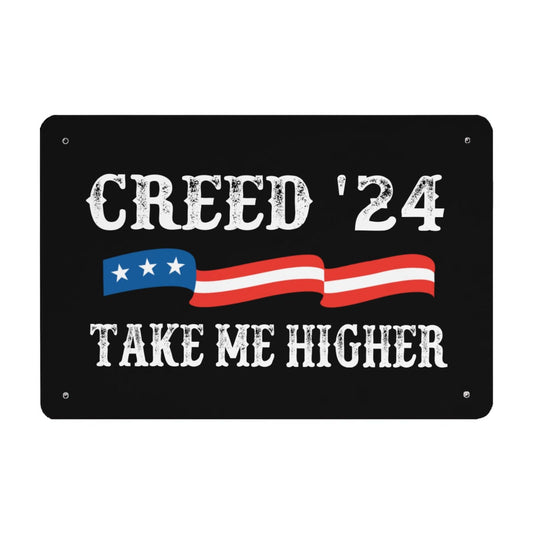 '24 Take Me Higher Tin Sign Art Wall Decor'