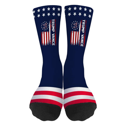 Trump 45 47 Women's Half Calf Crazy Design Socks