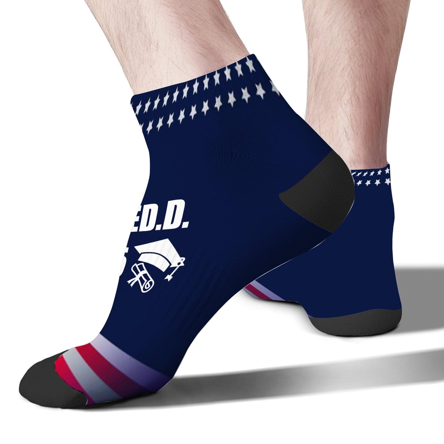 Ed.D. Doctor Of Education Graduation 2025 Doctorate Degree No Show Socks Hidden For Men's Sock