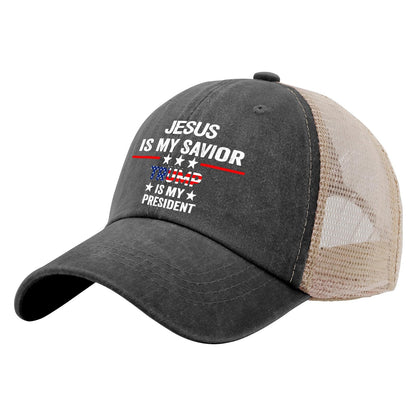 Savior & President Hat - Men's Baseball Cap - AllBlack Trucker Hat