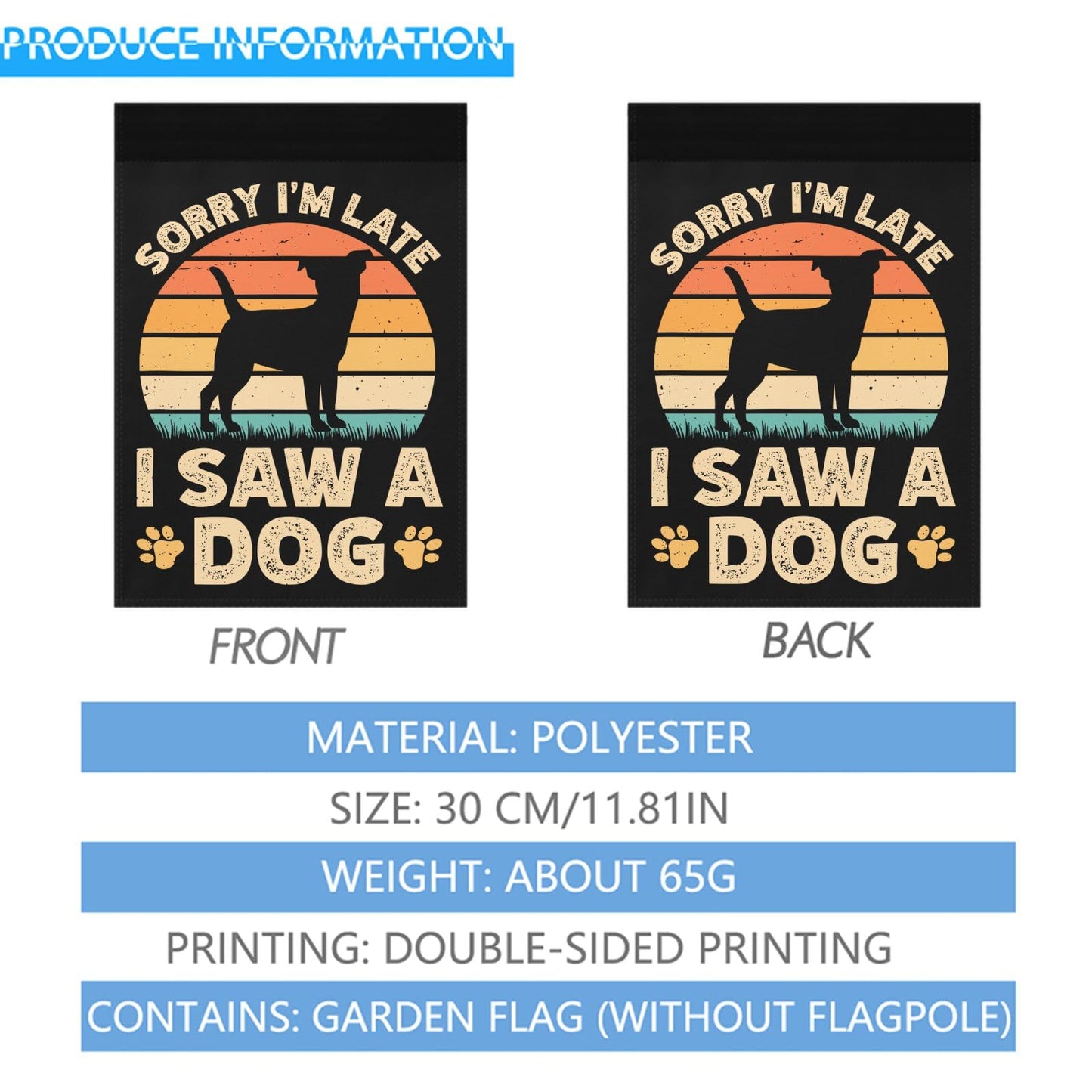 Cute Dog House Flags - Double Sided Hilarious Yard Flags