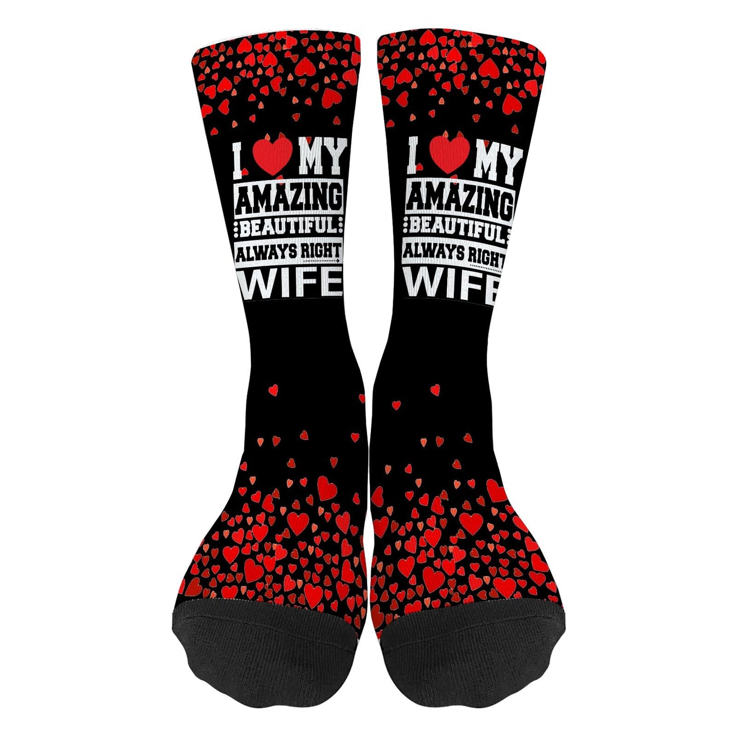 I Love My Awesome Wife Womens Boot Socks