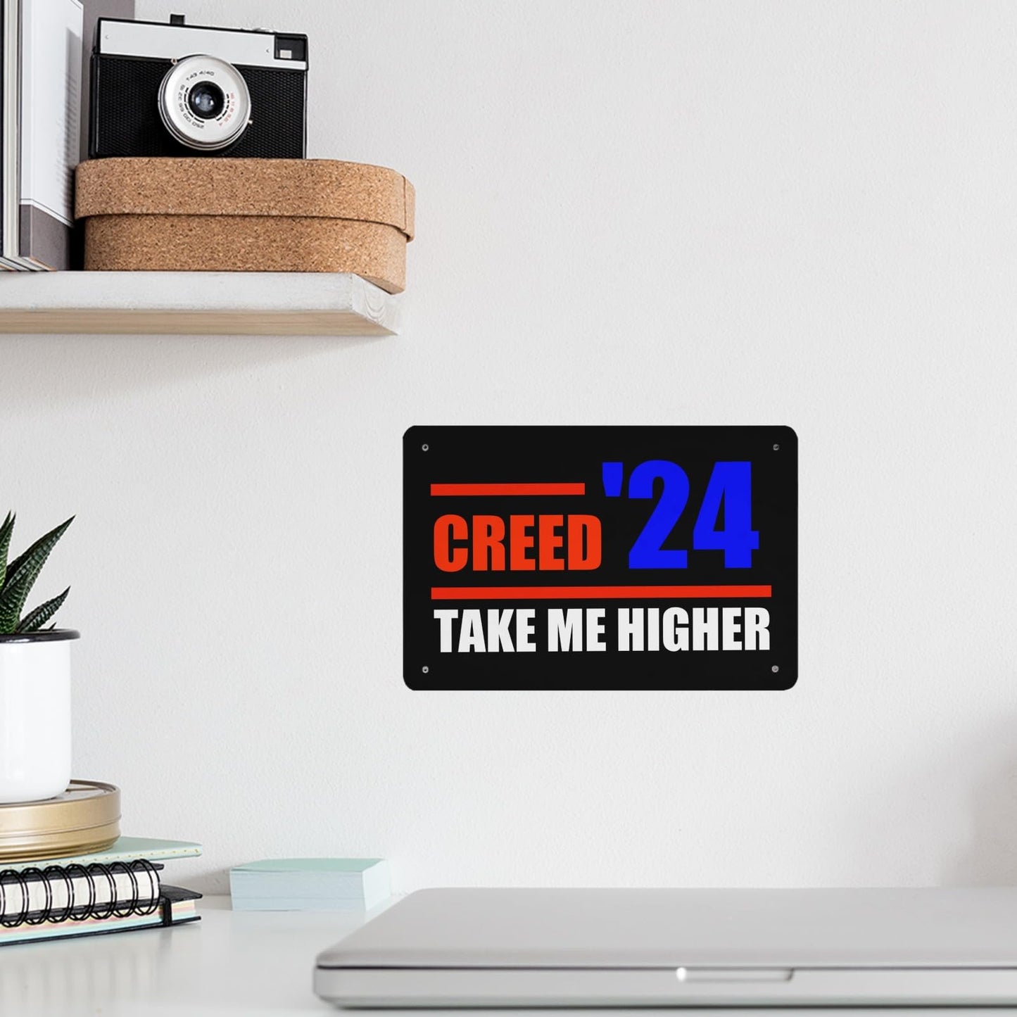 Creed '24 Take Me Higher Tin Sign Farmhouse Decor For Room 40 * 30cm