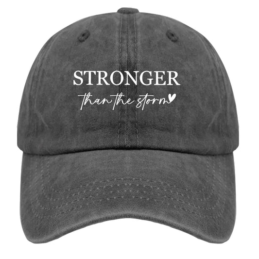 NICVAPE Stronger Than The Storm Hat - Pigment Black Dad Hat