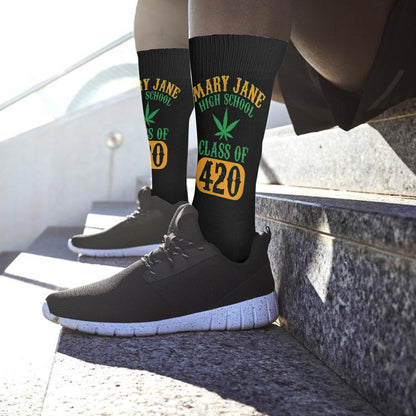 Cannabis 420 Women's Boot Socks