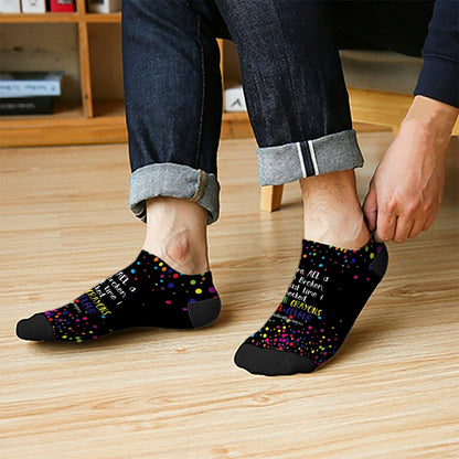 Broken Crayons Still Color Mens Low Cut Socks Invisible For Mens Sock